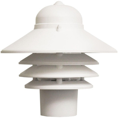 Incon Lighting 60W Equal LED White Nautical Tiered Pole Mount Light 3000K 1