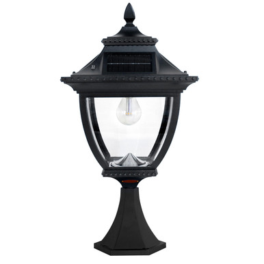 Gama Sonic Solar Lighting Pagoda Bulb Solar Lamp - Wall/Pier/3" Fitter Mount