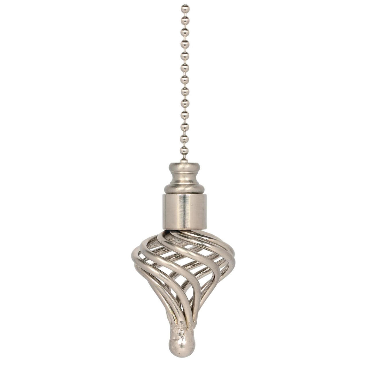 Westinghouse 1000700 Twist Cage Finial/Pull Chain Brushed Nickel Finish