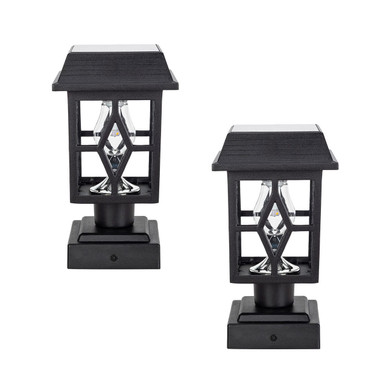 Gama Sonic Solar Lighting Gama Sonic 84BP250011 Luna II Solar Post Cap/Pier Mount Light
