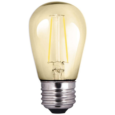 Halco 82140 | LED S14 Amber Filament Bulb