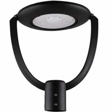 Cyber Tech Modern Post Top LED Fixture - Black - 75W/50W/35W
