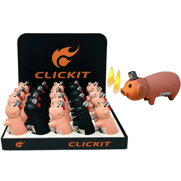 CLICKIT - TORCH - LARGE PIG - GT-047 - SINGLE - RANDOM COLORS