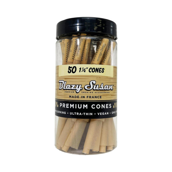 Blazy Susan 1¼ Pre-Rolled Cones – Jar (50 Cones)