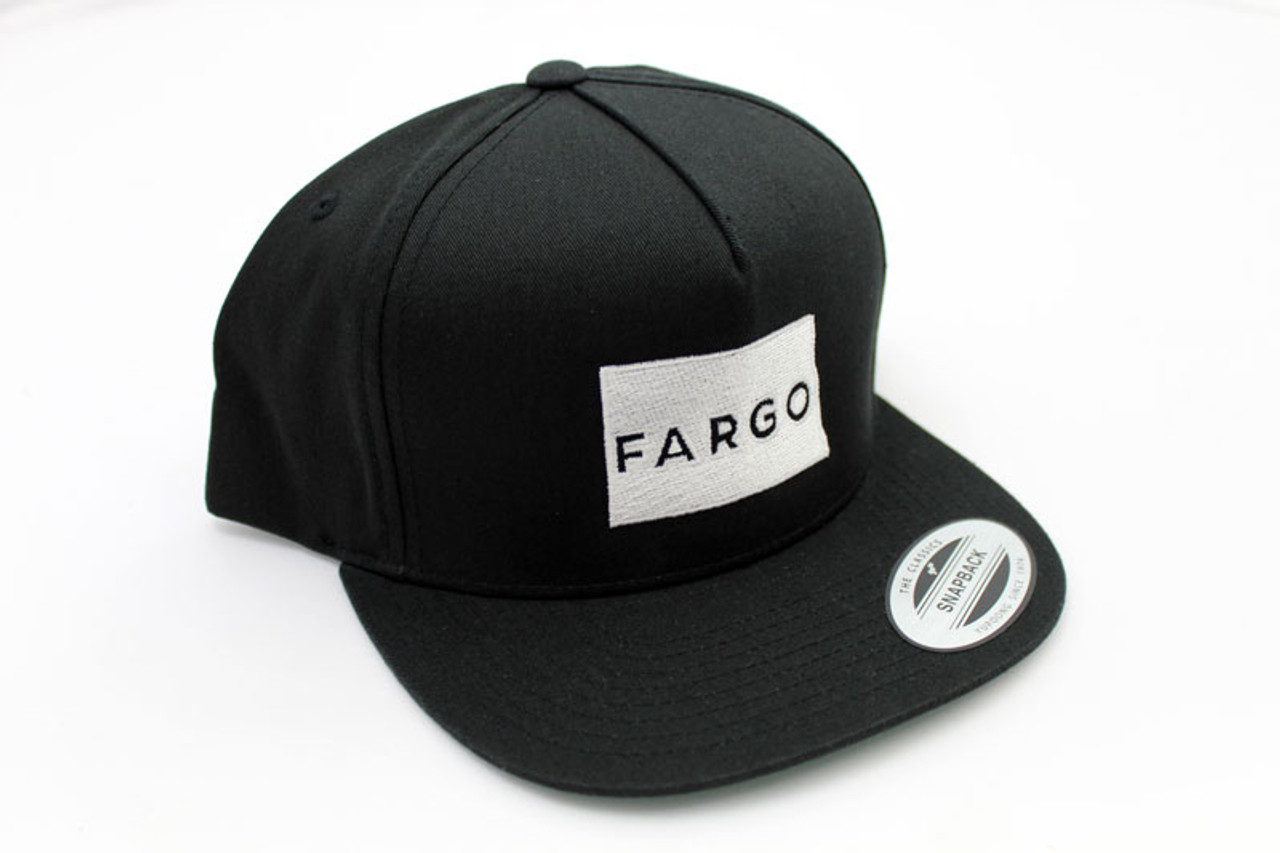 Black Fargo North Dakota Snapback Hat