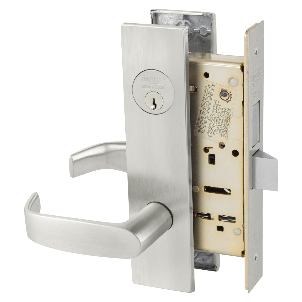 Sargent 8225 LW1L 32D Grade 1 Dormitory or Exit Mortise Lock L Lever