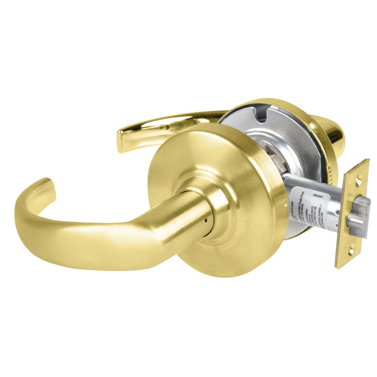 Schlage ALX10 SPA 606 Grade 2 Passage Cylindrical Lock with Field  Selectable Vandlgard Sparta Lever Non-Keyed Satin Brass Finish Non-handed -  B and H Depot Door Hardware Shop