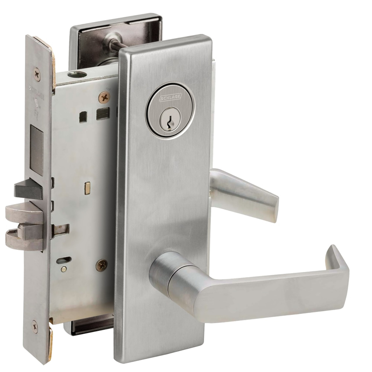 Schlage Series Schlage Series Mortise Locks Satin Stainless Steel