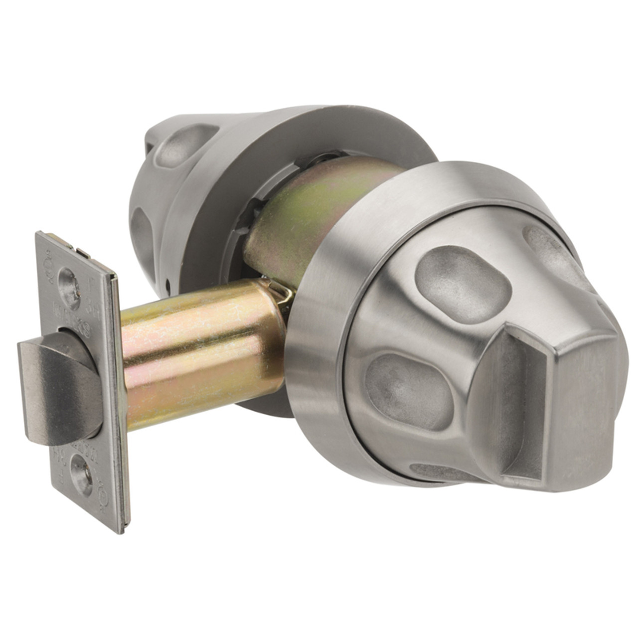 Marks 180SSN/32D Grade 1 Passage Cylindrical Lock Non-Keyed Anti-Ligature  Knob Satin Stainless Steel Finish Non-Handed