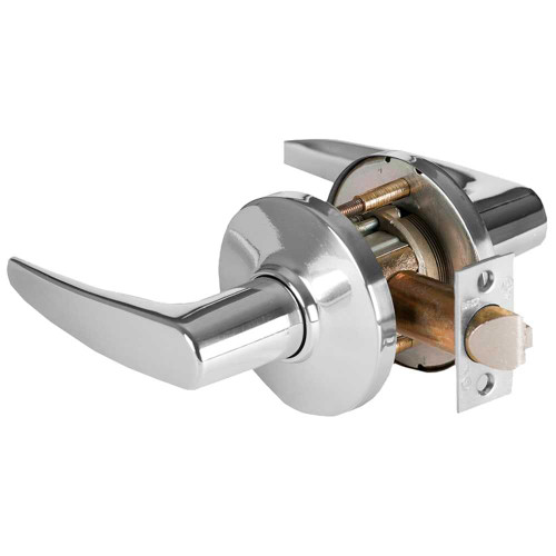BEST 9K30N16DS3625 Grade 1 Passage Cylindrical Lock 16 Lever D Rose Non-Keyed Bright Chrome Finish 4-7/8 ANSI Strike Non-handed 9K30N16DS3625