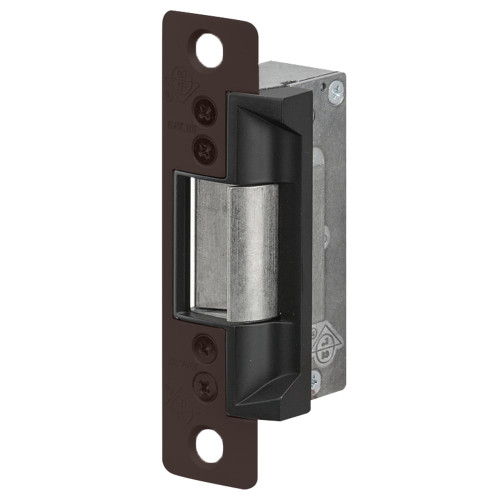 Adams Rite 7101-310-313-00 Electric Strike Electrically Unlocked Fail Secure For Aluminum Hollow Metal or Wood Applications 4-7/8 In X 1-1/4 In Radiused Faceplate 12VDC Dark Bronze Anodized Aluminum