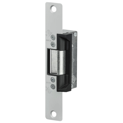 Adams Rite 7131-310-628-00 Electric Strike Electrically Unlocked Fail Secure For Aluminum Hollow Metal or Wood Applications 6-7/8 In X 1-1/4 In Radiused Faceplate 12VDC Satin Aluminum Clear Anodized