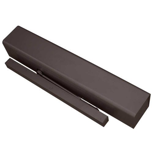 Arrow 7936H DBZ Low Energy Surface Mounted Electrohydraulic Door Operator Slide Track Arm Standard Pull Side Mounted 29-36 Single Doors 30-36 Double Doors 180 Deg Swing Dark Bronze Painted Finish 7936H DBZ