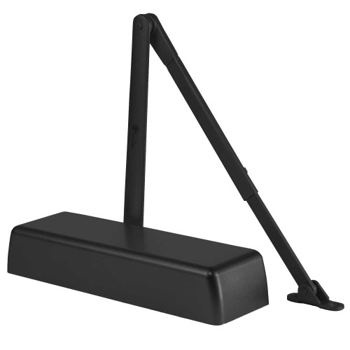 Arrow DCN516 693 Grade 1 Regular Double Lever Surface Closer Hydraulic Tri Mount Push or Pull Side Mounting Double Lever Arm with PA Bracket Plastic Cover Size 1 to 6 Black Painted Finish Non-Handed DCN516 693
