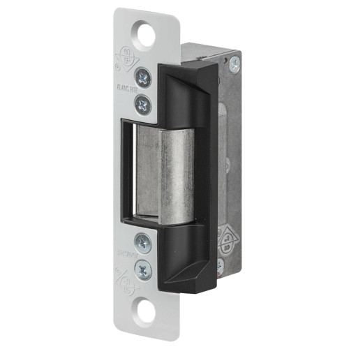 Adams Rite 7101-510-628-00 Electric Strike Electrically Unlocked Fail Secure For Aluminum Hollow Metal or Wood Applications 4-7/8 In X 1-1/4 In Radiused Faceplate 24VDC Satin Aluminum Clear Anodized