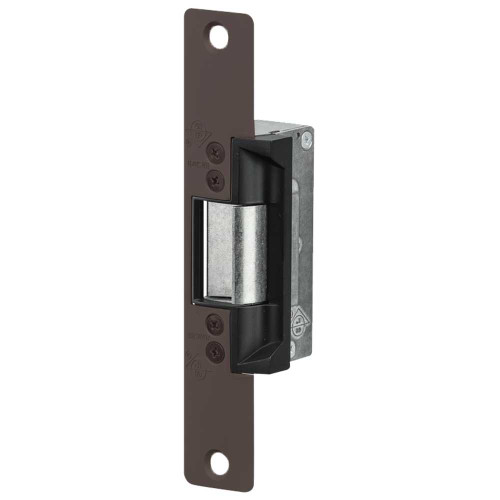 Adams Rite 7131-310-313-00 Electric Strike Electrically Unlocked Fail Secure For Aluminum Hollow Metal or Wood Applications 6-7/8 x 1-1/4 Radiused Faceplate 12VDC Dark Bronze Anodized Aluminum 7131-310-313-00
