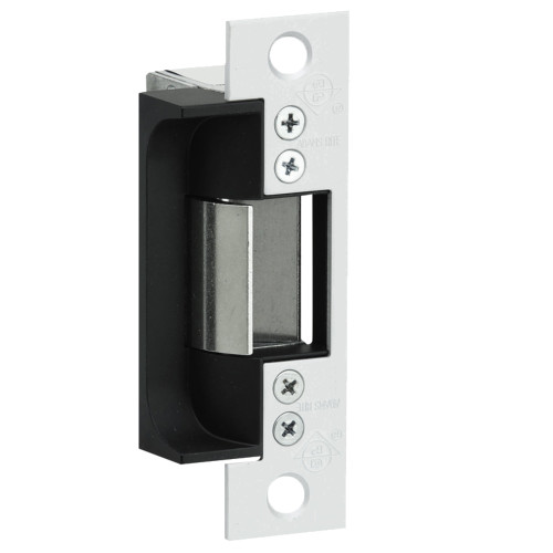 Adams Rite 7170-510-628-00 Electric Strike Electrically Unlocked Fail Secure For Hollow Metal or Wood Applications 4-7/8 x 1-1/4 Flat Faceplate with Square Corners 24VDC Satin Aluminum Clear Anodized