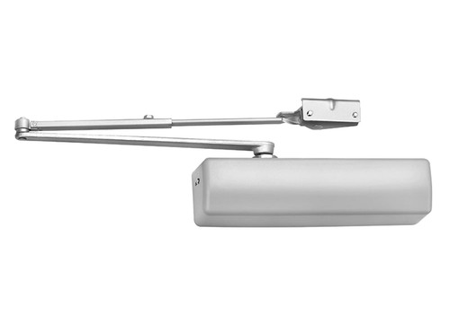 Corbin Russwin DC3200 689 M54 M71 Grade 1 Surface Door Closer Double Lever Arm Regular Pull Side Mount Size 1 to 6 Full Cover Non-Handed Aluminum Painted DC3200 689 M54 M71