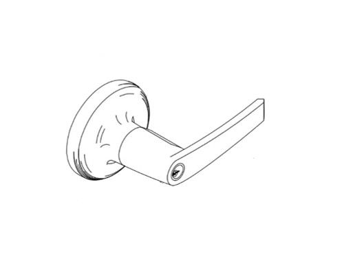 Yale MO5380LN 626 12V Fail Safe 12V No Cylinder Override Electrified Cylindrical Lock MO Lever Design Satin Chrome