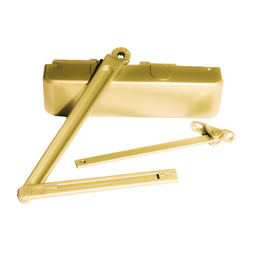 LCN 4031-Rw/PA 696 Regular Arm w/62PA Shoe Door Closer Brass 4031-Rw/PA 696