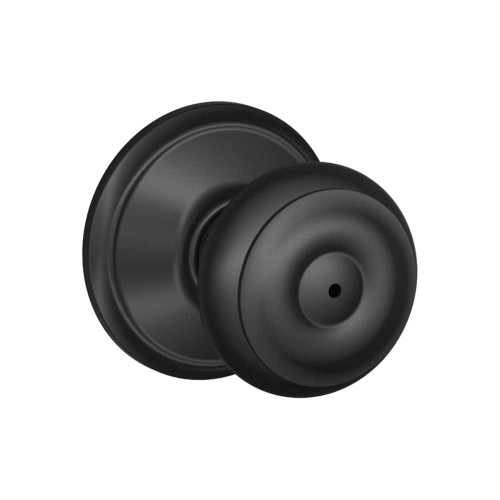 Schlage Residential F40 GEO 622 Privacy Lock Georgian Knob Black F40 GEO 622