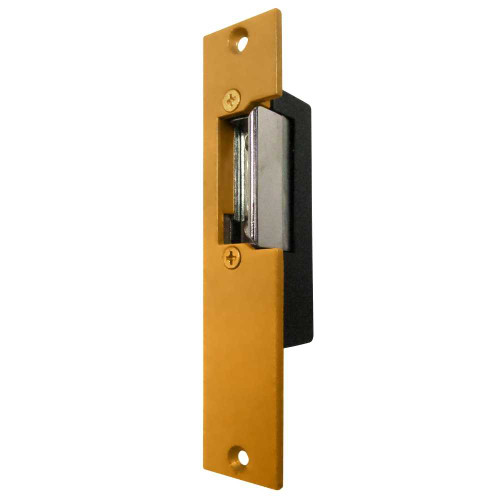 Trine 2001-24DC Electric Strike 24VDC Fail Secure 5-7/8 x 1-1/4 Brass Powder Coated 2001-24DC