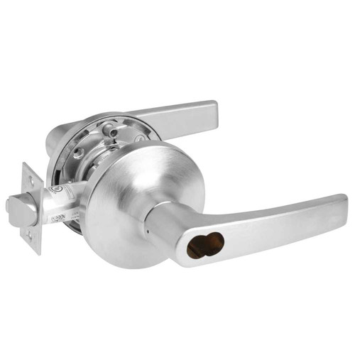 Yale SI-MO5491LN REX 626 24V Fail Secure 24V Electrified Cylindrical Lock MO Lever Design Schlage FSIC Prep Less Core REX Satin Chrome SI-MO5491LN REX 626 24V