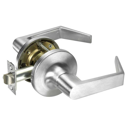 Yale AU5480LN 626 12V Fail Safe 12V No Cylinder Override Electrified Cylindrical Lock AU Lever Design Satin Chrome AU5480LN 626 12V