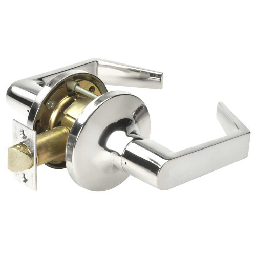 Yale AU5480LN 625 12V Fail Safe 12V No Cylinder Override Electrified Cylindrical Lock AU Lever Design Bright Chrome AU5480LN 625 12V