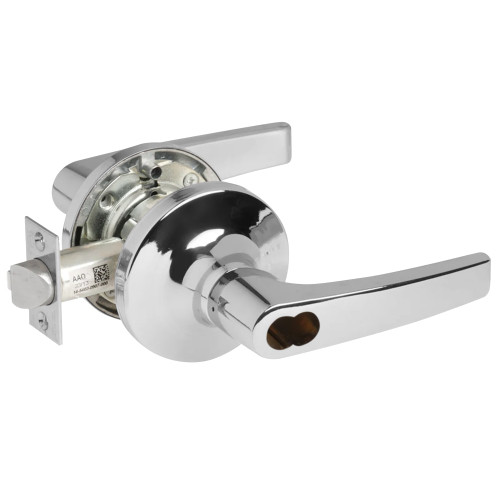 Yale B-MO5491LN 625 24V Fail Secure 24V Electrified Cylindrical Lock MO Lever Design SFIC Prep Less Core Bright Chrome