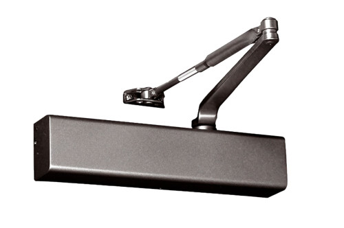 Yale 3301 690 Door Closer Tri-Packed Regular Parallel Top Jamb Mont Non-Hold Open Size 1-6 Slim Line Cover Dark Bronze