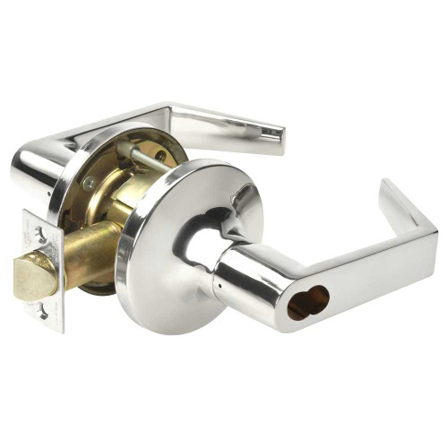 Yale SI-AU5491LN REX 625 12V Fail Secure 12V Electrified Cylindrical Lock AU Lever Design Schlage FSIC Prep Less Core REX Bright Chrome SI-AU5491LN REX 625 12V