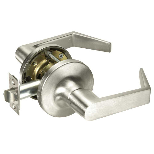 Yale AU5480LN REX 619 12V Fail Safe 12V No Cylinder Override Electrified Cylindrical Lock AU Lever Design REX Switch Satin Nickel AU5480LN REX 619 12V