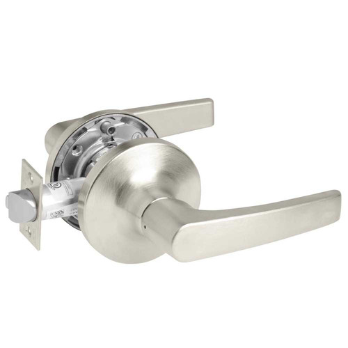 Yale MO5481LN 619 24V Fail Secure 24V No Cylinder Override Electrified Cylindrical Lock MO Lever Design Satin Nickel MO5481LN 619 24V