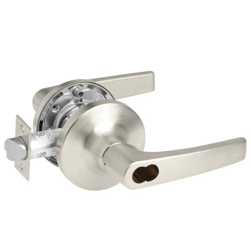 Yale B-MO5490LN REX 619 24V Fail Safe 24V Electrified Cylindrical Lock MO Lever Design SFIC Prep Less Core REX Satin Nickel