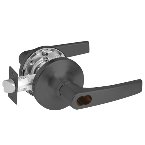 Yale B-MO5490LN REX 693 12V Fail Safe 12V Electrified Cylindrical Lock MO Lever Design SFIC Prep Less Core REX Black Painted