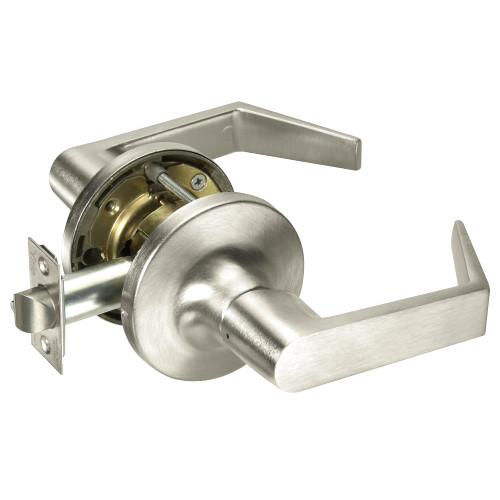 Yale AU5480LN 619 24V Fail Safe 24V No Cylinder Override Electrified Cylindrical Lock AU Lever Design Satin Nickel