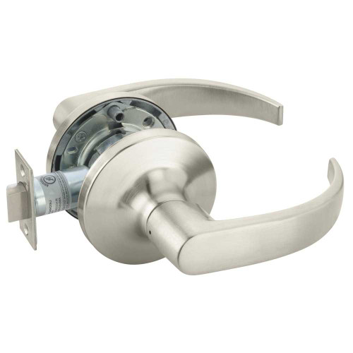 Yale PB5481LN REX 619 24V Fail Secure 24V No Cylinder Override Electrified Cylindrical Lock PB Lever Design REX Switch Satin Nickel PB5481LN REX 619 24V