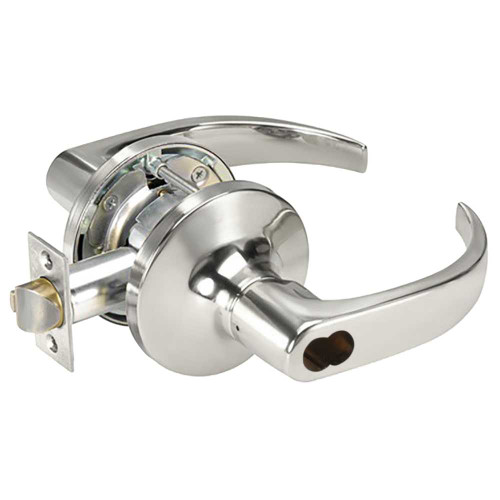 Yale SI-PB5491LN 625 24V Fail Secure 24V Electrified Cylindrical Lock PB Lever Design Schlage FSIC Prep Less Core Bright Chrome SI-PB5491LN 625 24V