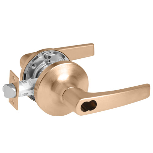 Yale SI-MO5490LN 612 12V Fail Safe 12V Electrified Cylindrical Lock MO Lever Design Schlage FSIC Prep Less Core Satin Bronze