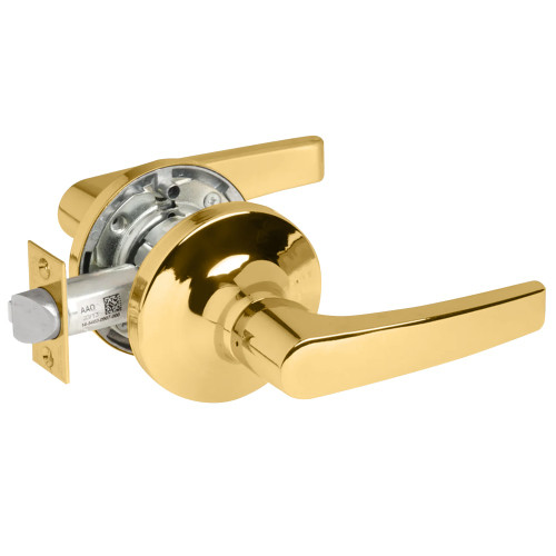 Yale MO5480LN REX 605 12V Fail Safe 12V No Cylinder Override Electrified Cylindrical Lock MO Lever Design REX Switch Bright Brass