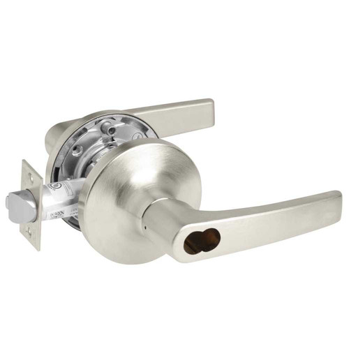 Yale SI-MO5491LN REX 619 24V Fail Secure 24V Electrified Cylindrical Lock MO Lever Design Schlage FSIC Prep Less Core REX Satin Nickel SI-MO5491LN REX 619 24V