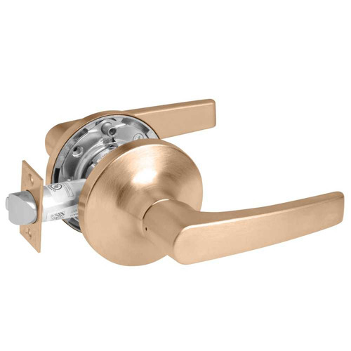 Yale MO5481LN REX 612 24V Fail Secure 24V No Cylinder Override Electrified Cylindrical Lock MO Lever Design REX Switch Satin Bronze MO5481LN REX 612 24V