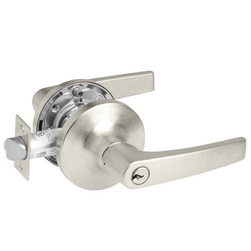 Yale MO5491LN REX 619 24V Fail Secure 24V Electrified Cylindrical Lock MO Lever Design REX Switch Satin Nickel MO5491LN REX 619 24V