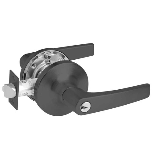Yale MO5491LN REX 693 12V Fail Secure 12V Electrified Cylindrical Lock MO Lever Design REX Switch Black Painted MO5491LN REX 693 12V