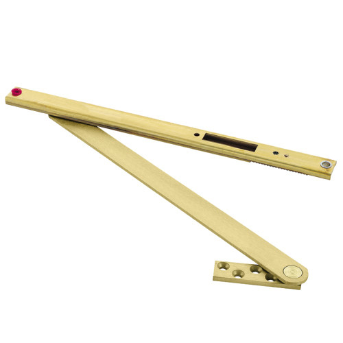 Glynn-Johnson 104S-US4 Heavy Duty Concealed Overhead Stop Only Size 4 Satin Brass Finish Non-Handed