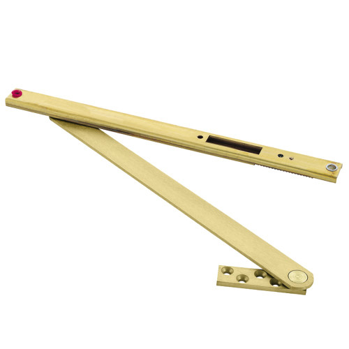 Glynn-Johnson 106S-US4 Heavy Duty Concealed Overhead Stop Only Size 6 Satin Brass Finish Non-Handed 106S-US4