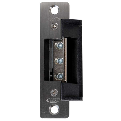 RCI 7304-09 32D Electric Strike 4-7/8 Round Corner Faceplate For 3/4 Projection Latches 24 VDC Fail Safe Satin Stainless Steel 7304-09 32D