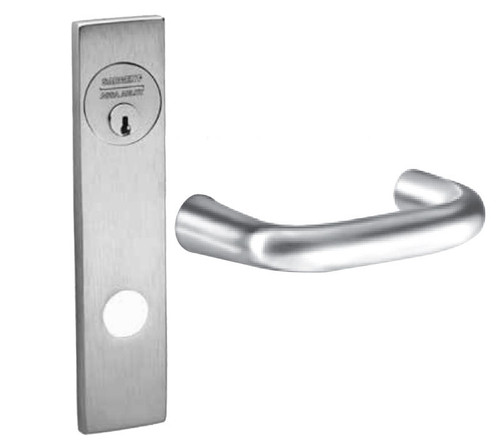 Sargent 60RX-8270-24V LE1J 32D Grade 1 Electric Mortise Lock Electrical Fail Safe Function 12VDC/24VDC 2-3/4 In Backset J Lever LE1 Escutcheon Sargent LFIC Prep Less Core Field Reversible Satin Stainless Steel