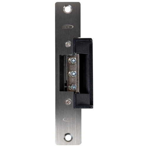 RCI 7307-09 32D Electric Strike 6-7/8 Round Corner Faceplate For 3/4 Projection Latches 24 VDC Fail Safe Satin Stainless Steel 7307-09 32D